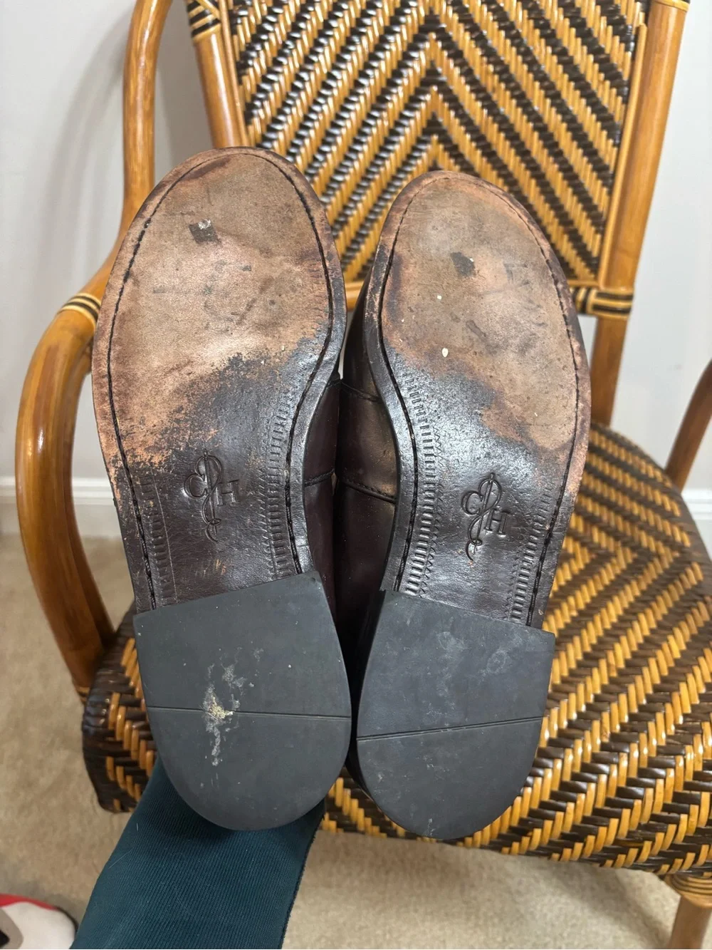 Cole Haan Tassel Loafers Leather Men’s 10